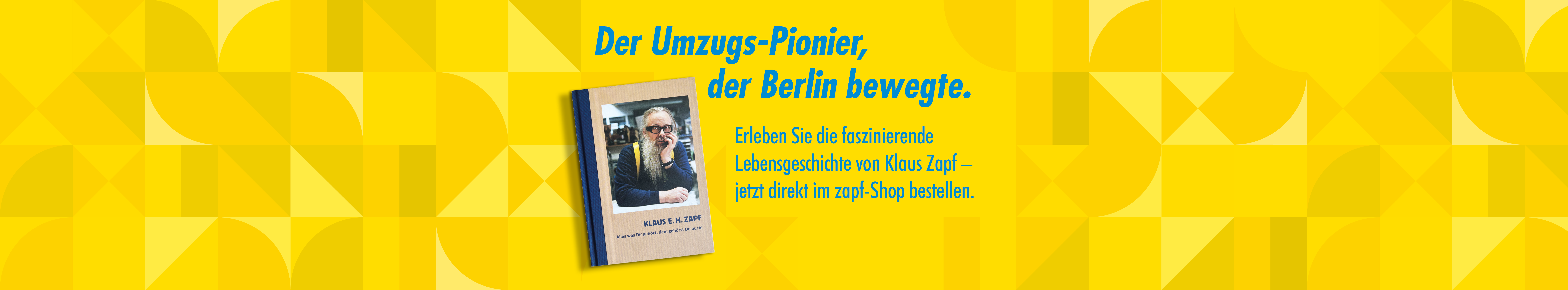 Biographie Klaus E.H. Zapf - Titel und Link zum Shop
