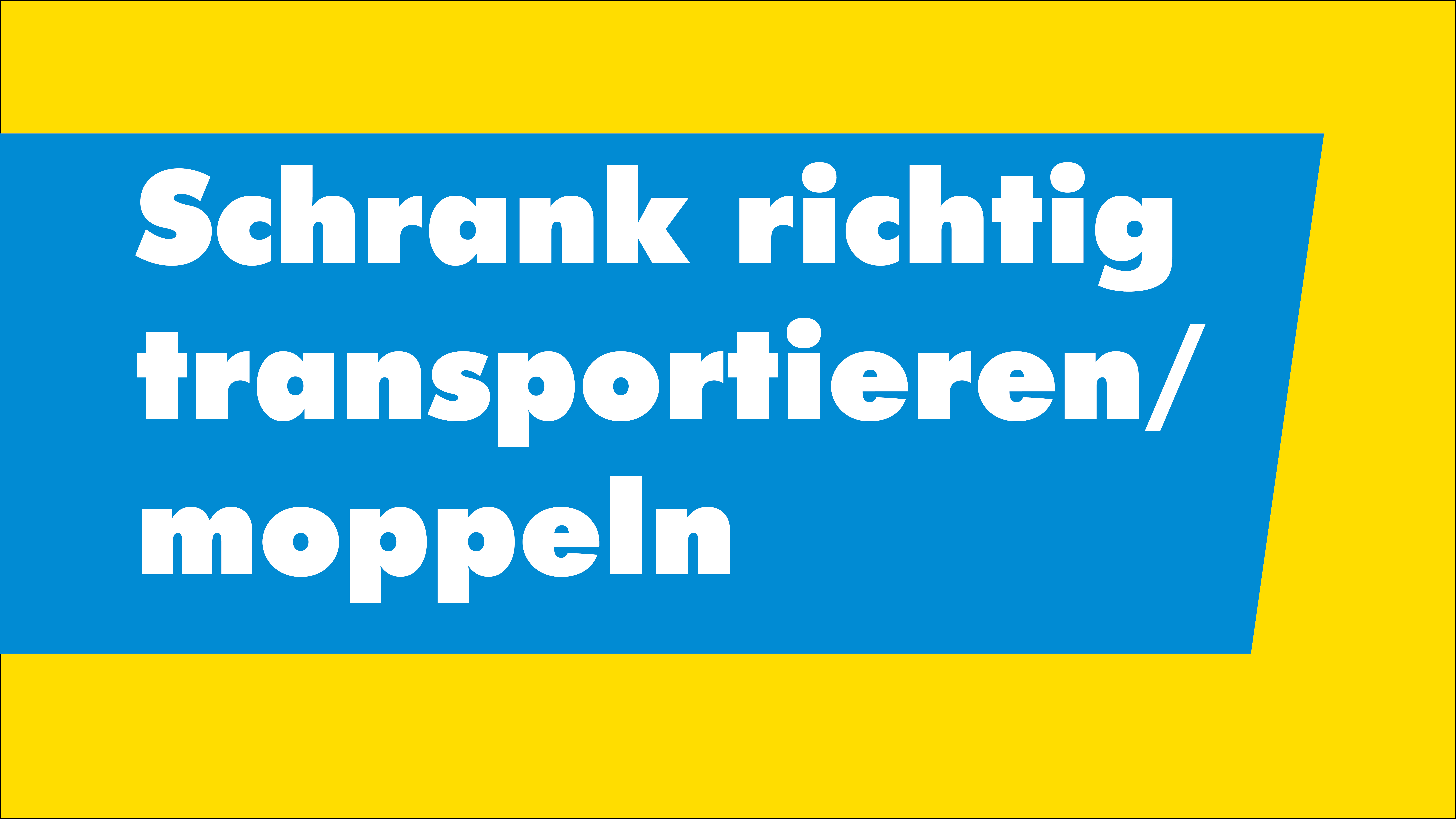 Schrank richtig transportieren