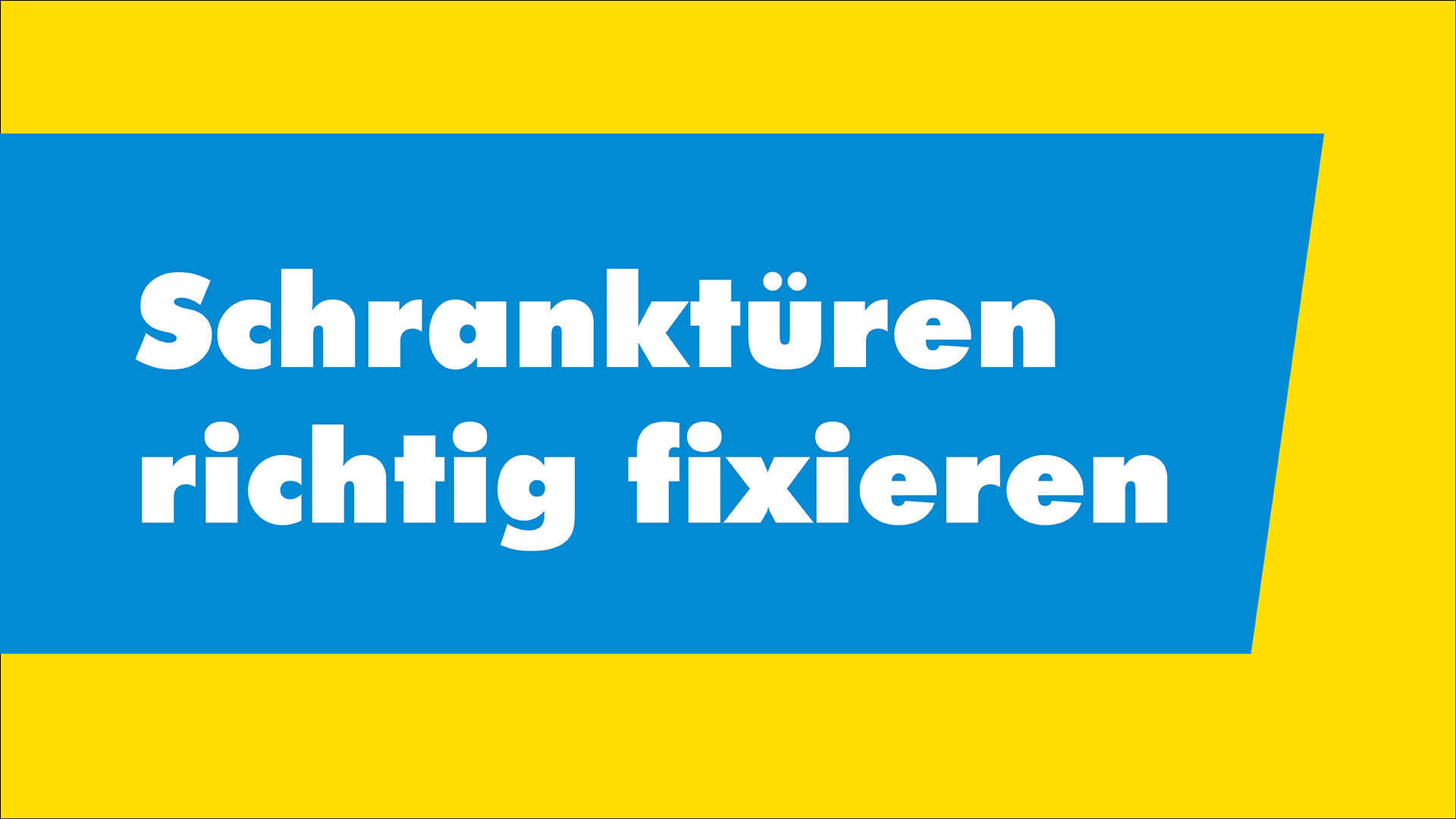 Umzug Schranktüren festbinden
